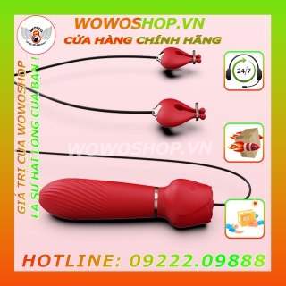 Đồ Chơi Người Lớn-Dụng Cụ Tình Yêu-Đồ Chơi Nữ-Đồ Chơi Kẹp Vú Hoa Hồng-Shop BCS-Shop Đồ Chơi Quận 11