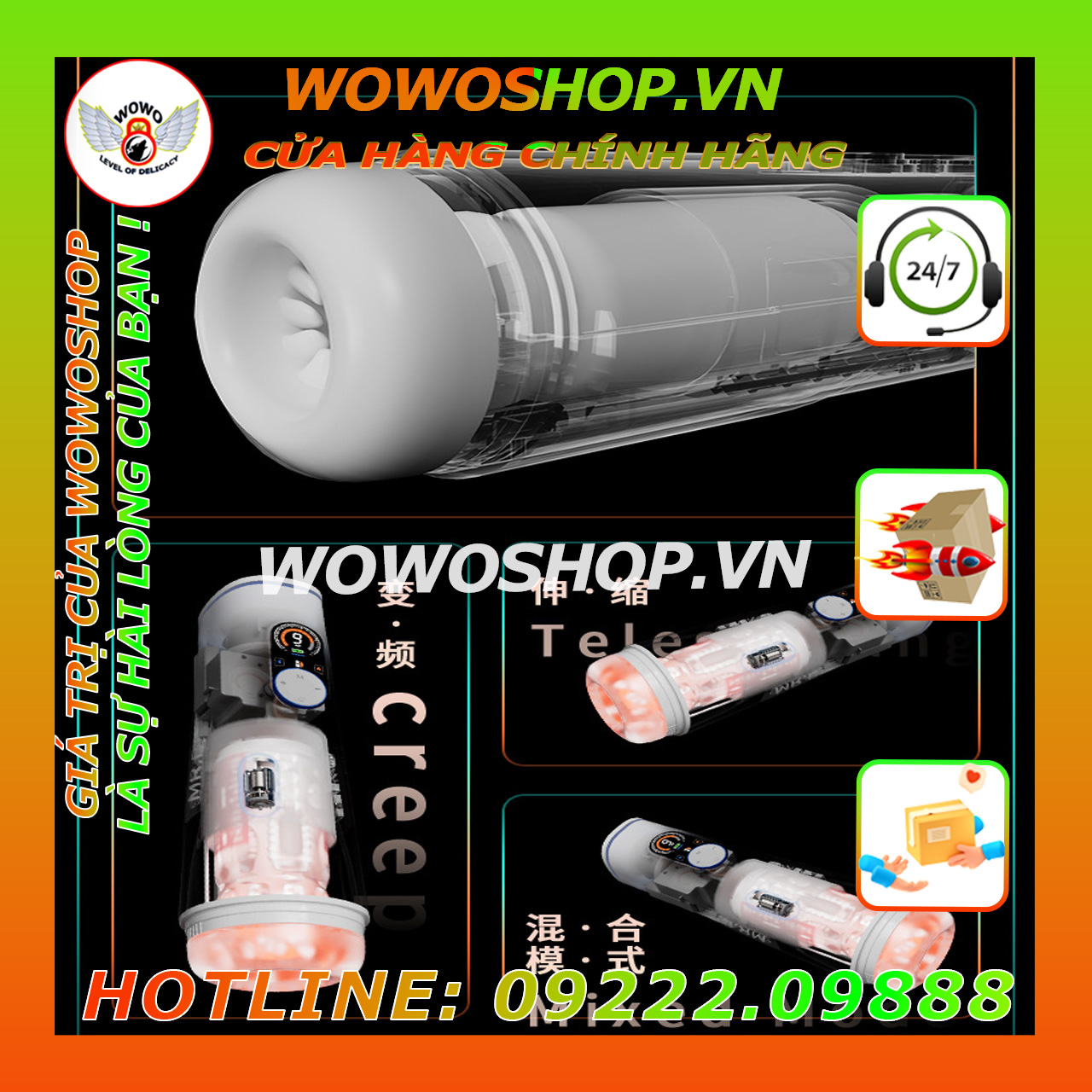 Đồ Chơi Người Lớn|Dụng Cụ Tình Yêu Nam|Âm Đạo Giả Cao Cấp|Lồn Giả|Wowoshop.vn