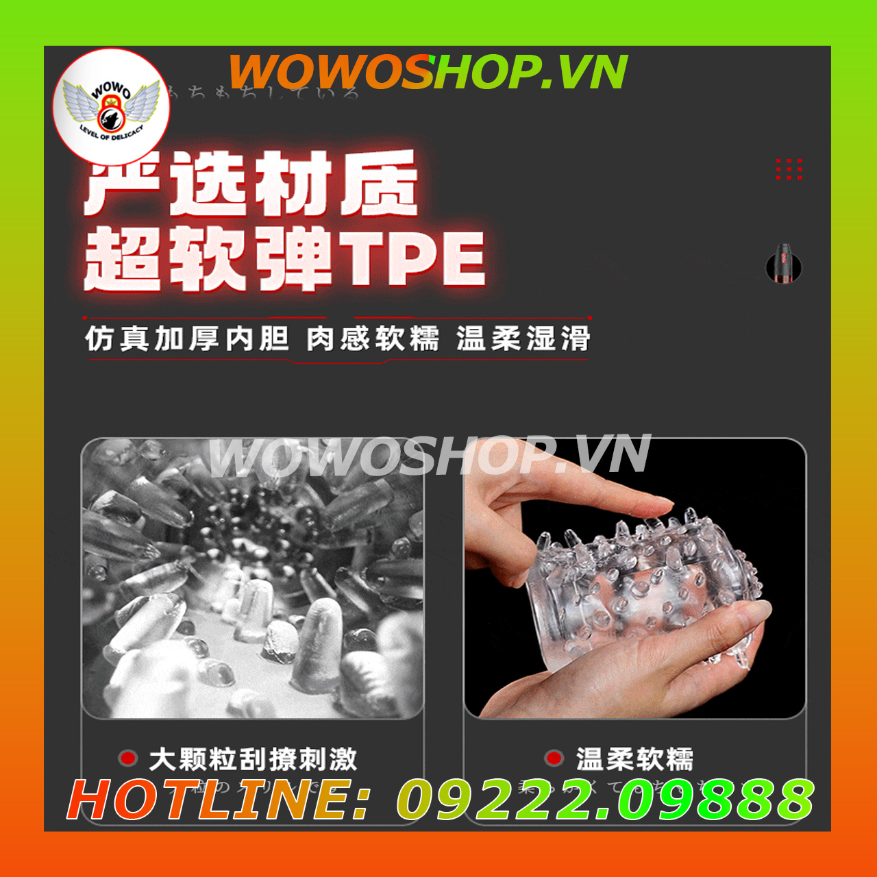 Đồ Chơi Người Lớn|Dụng Cụ Tình Yêu Nam|Âm Đạo Giả Cao Cấp|Lồn Giả|Wowoshop.vn