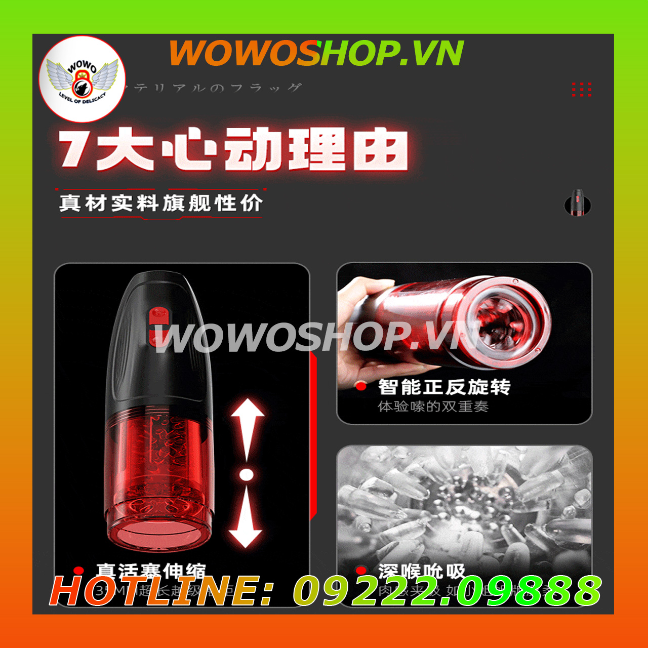 Đồ Chơi Người Lớn|Dụng Cụ Tình Yêu Nam|Âm Đạo Giả Cao Cấp|Lồn Giả|Wowoshop.vn