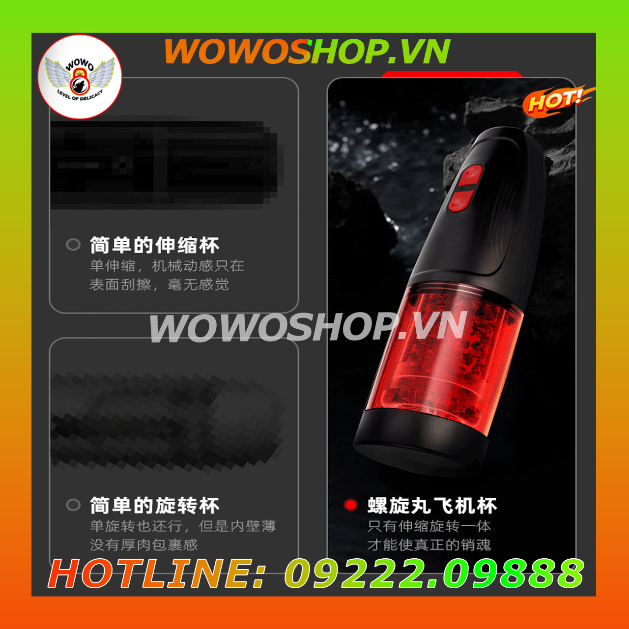 Đồ Chơi Người Lớn|Dụng Cụ Tình Yêu Nam|Âm Đạo Giả Cao Cấp|Lồn Giả|Wowoshop.vn