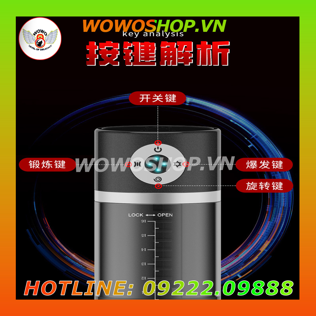 Đồ Chơi Người Lớn|Dụng Cụ Tình Yêu Nam|Âm Đạo Giả|Máy Tập Dương Vật|Wowoshop.vn