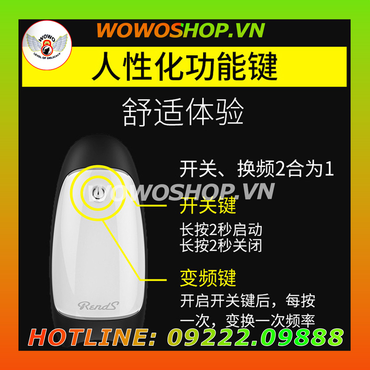 Đồ Chơi Người Lớn|Dụng Cụ Tình Yêu Nam|Máy Tập Dương Vật|Wowoshop.vn