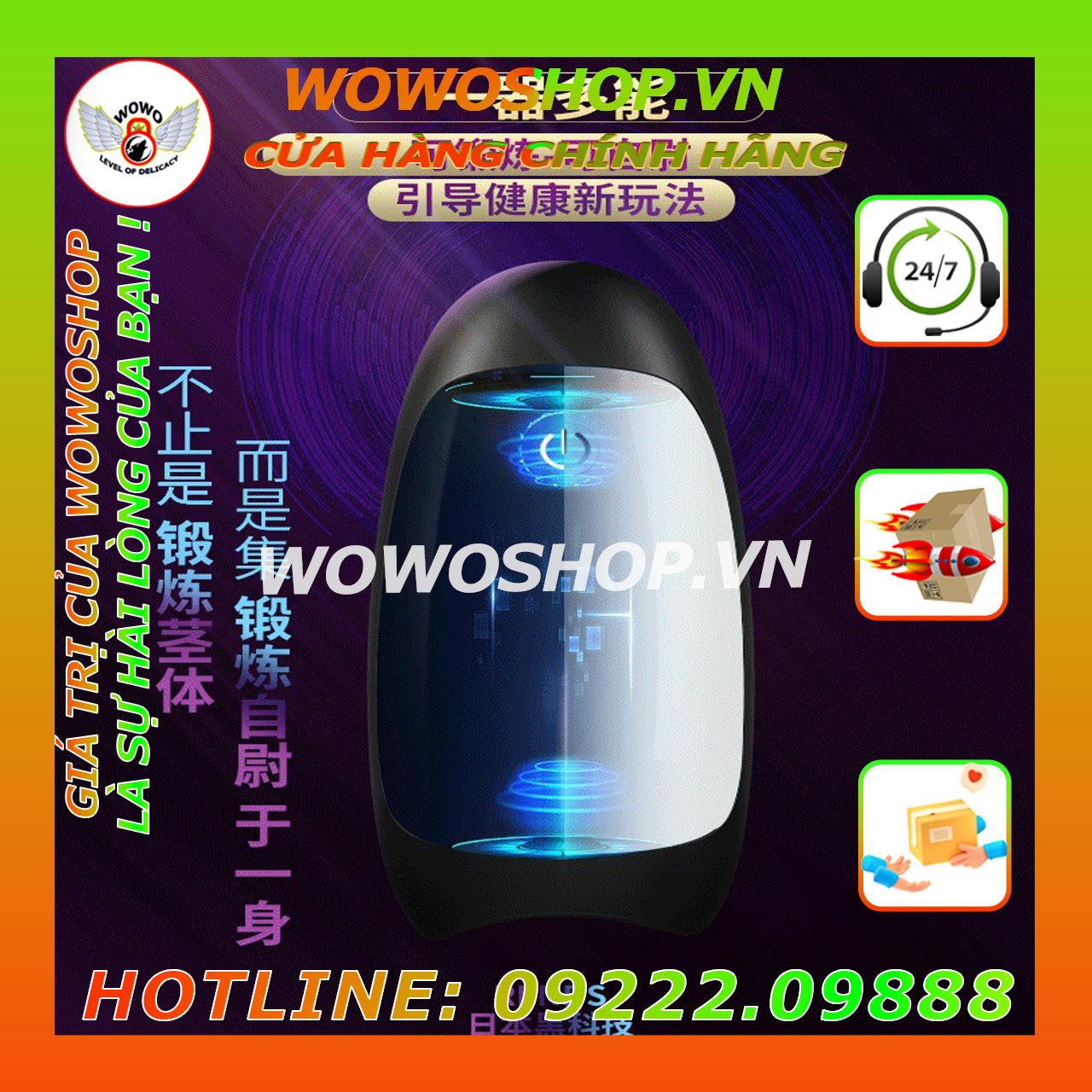 Đồ Chơi Người Lớn|Dụng Cụ Tình Yêu Nam|Máy Tập Dương Vật|Wowoshop.vn