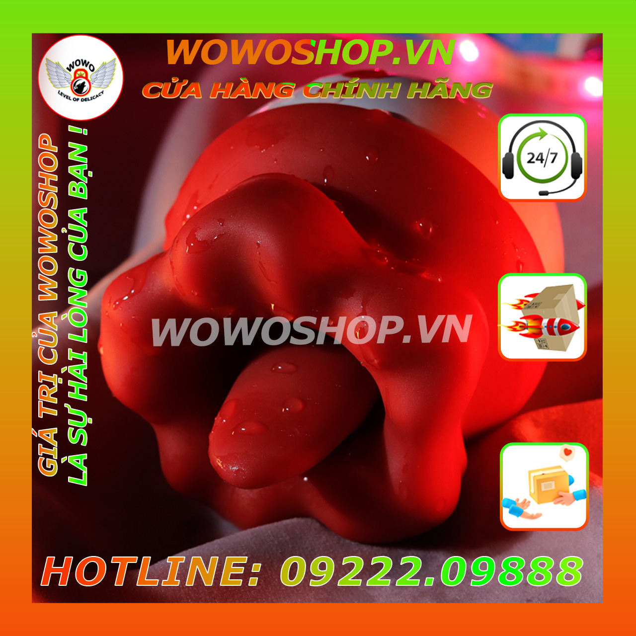 Đồ Chơi Người Lớn|Dụng Cụ Tình Yêu|lưỡi liếm âm đạo|lưỡi rung|Wowoshop