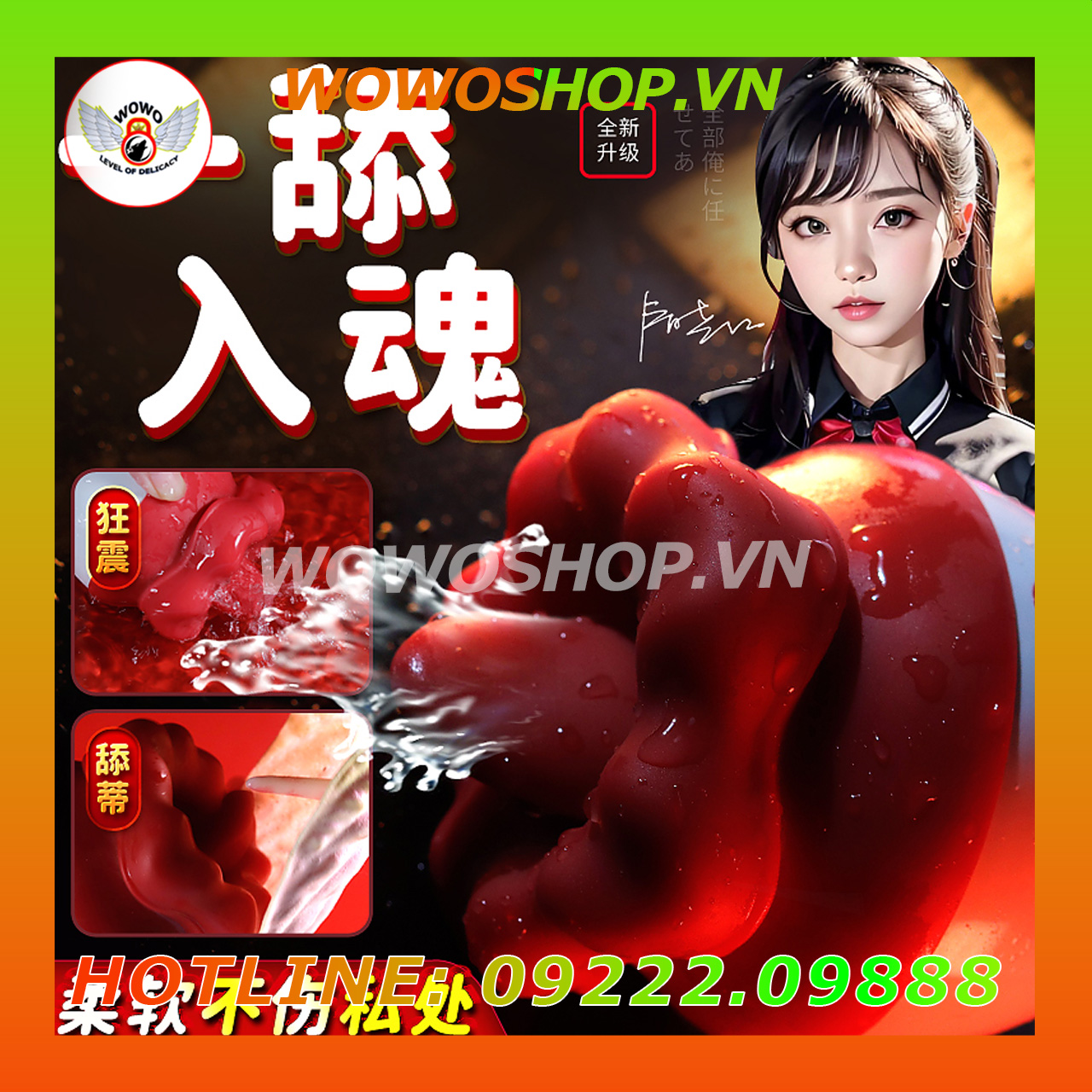 Đồ Chơi Người Lớn|Dụng Cụ Tình Yêu|lưỡi liếm âm đạo|lưỡi rung|Wowoshop