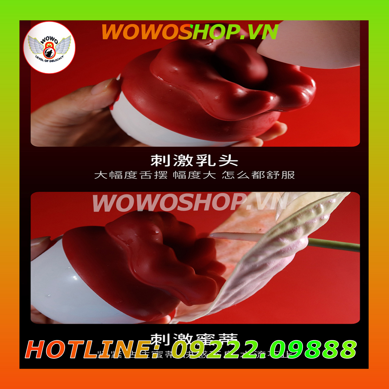 Đồ Chơi Người Lớn|Dụng Cụ Tình Yêu|lưỡi liếm âm đạo|lưỡi rung|Wowoshop