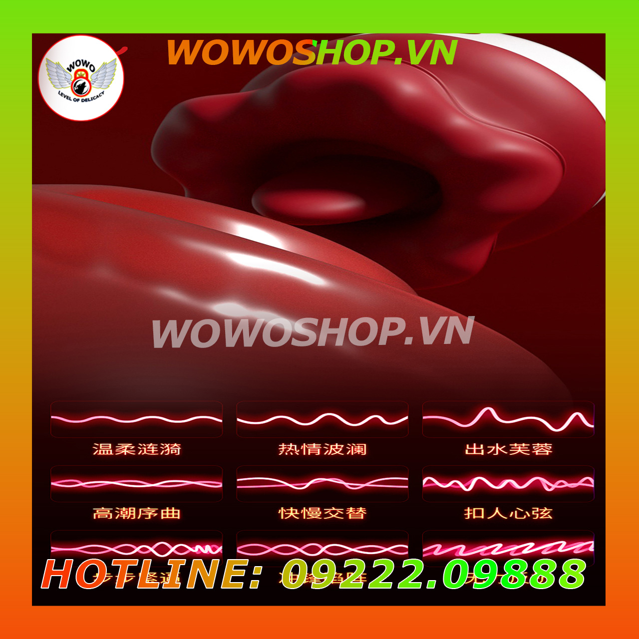Đồ Chơi Người Lớn|Dụng Cụ Tình Yêu|lưỡi liếm âm đạo|lưỡi rung|Wowoshop