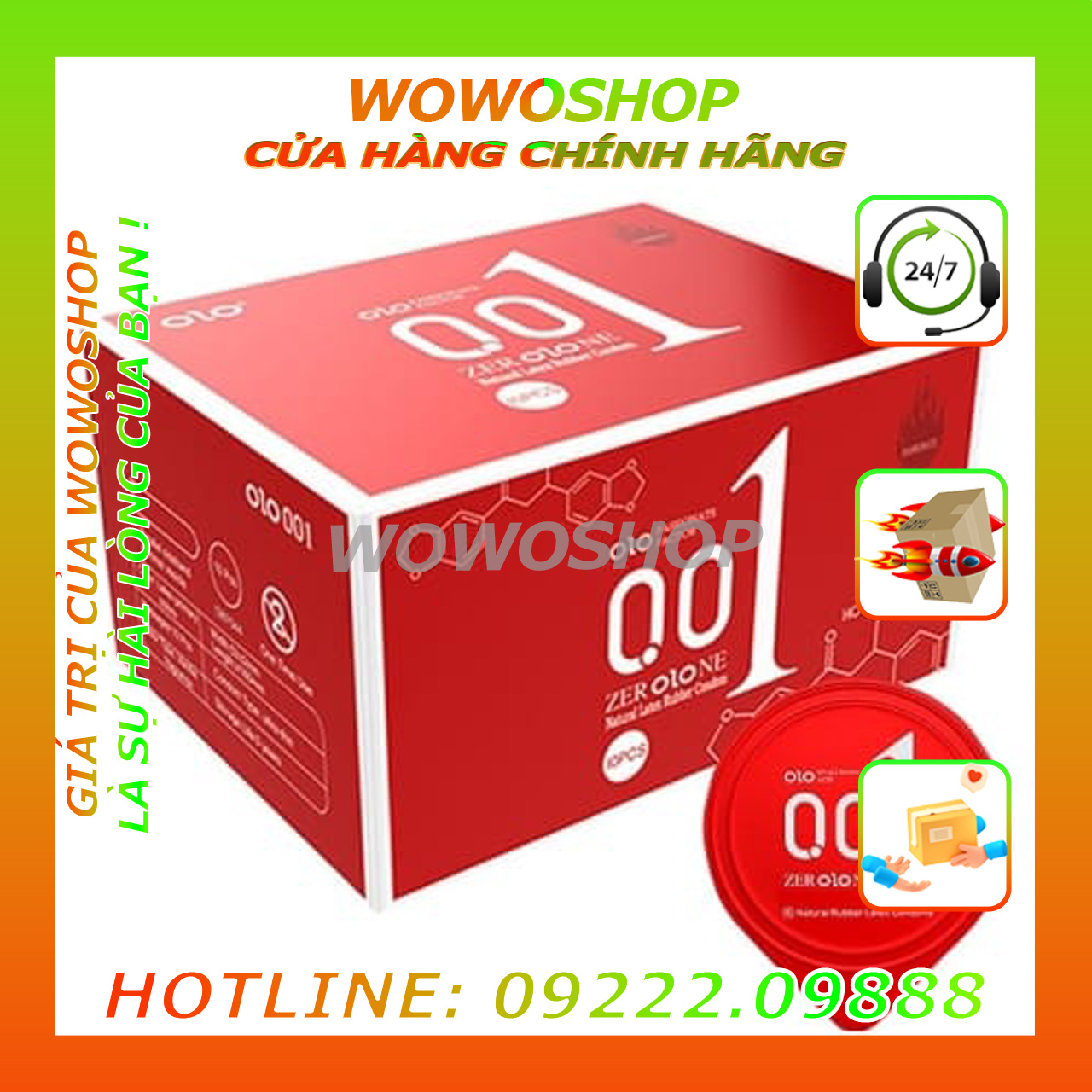 Bao Cao Su|Bao Cao Su Siêu Mỏng|Bao Cao Su Olo 001|Bcs 001|Wowoshop