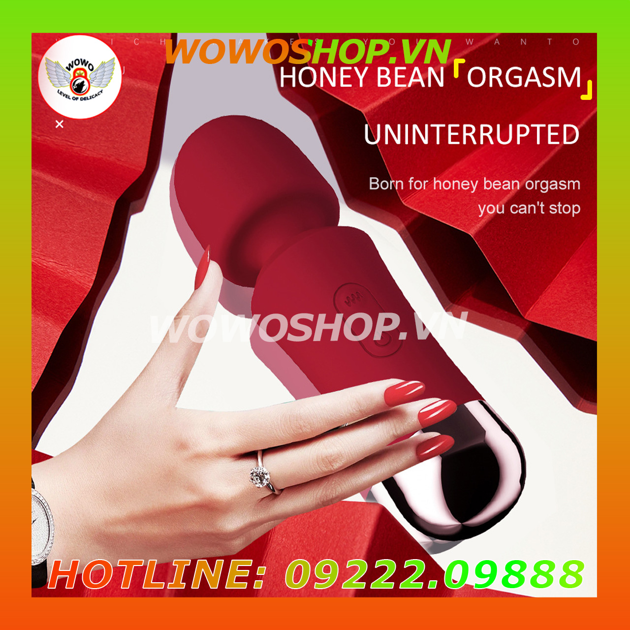 Đồ Chơi Người Lớn|Dụng Cụ Tình Yêu Nữ|Chày Rung Tình Yêu|Wowoshop