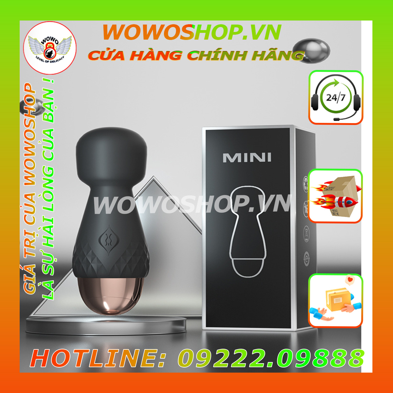 Đồ Chơi Người Lớn|Dụng Cụ Tình Yêu|Chày Rung Mini|Chày Rung|Wowoshop