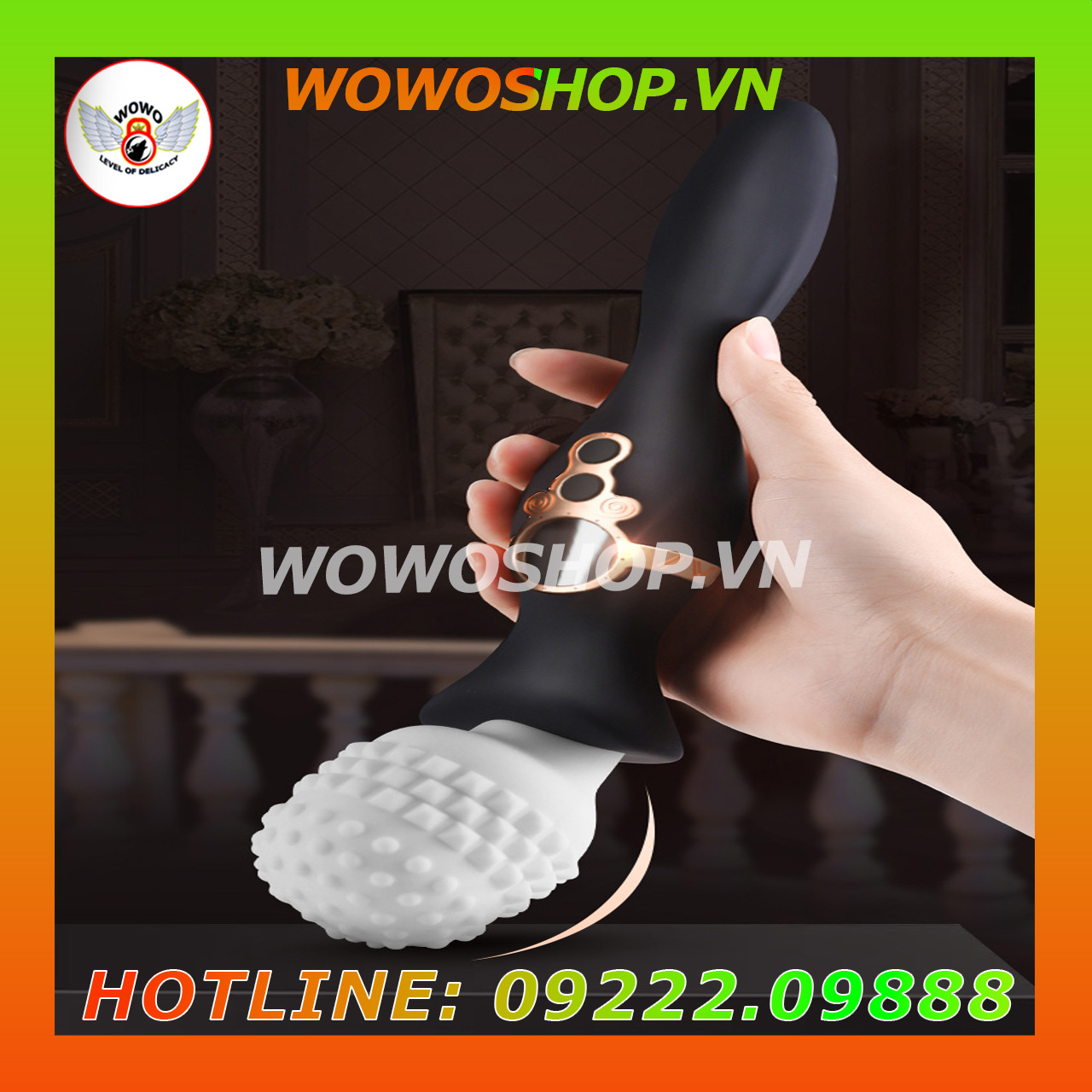 Đồ Chơi Người Lớn|Dụng Cụ Tình Yêu Nữ|Chày Rung Tình Yêu|Wowoshop.vn