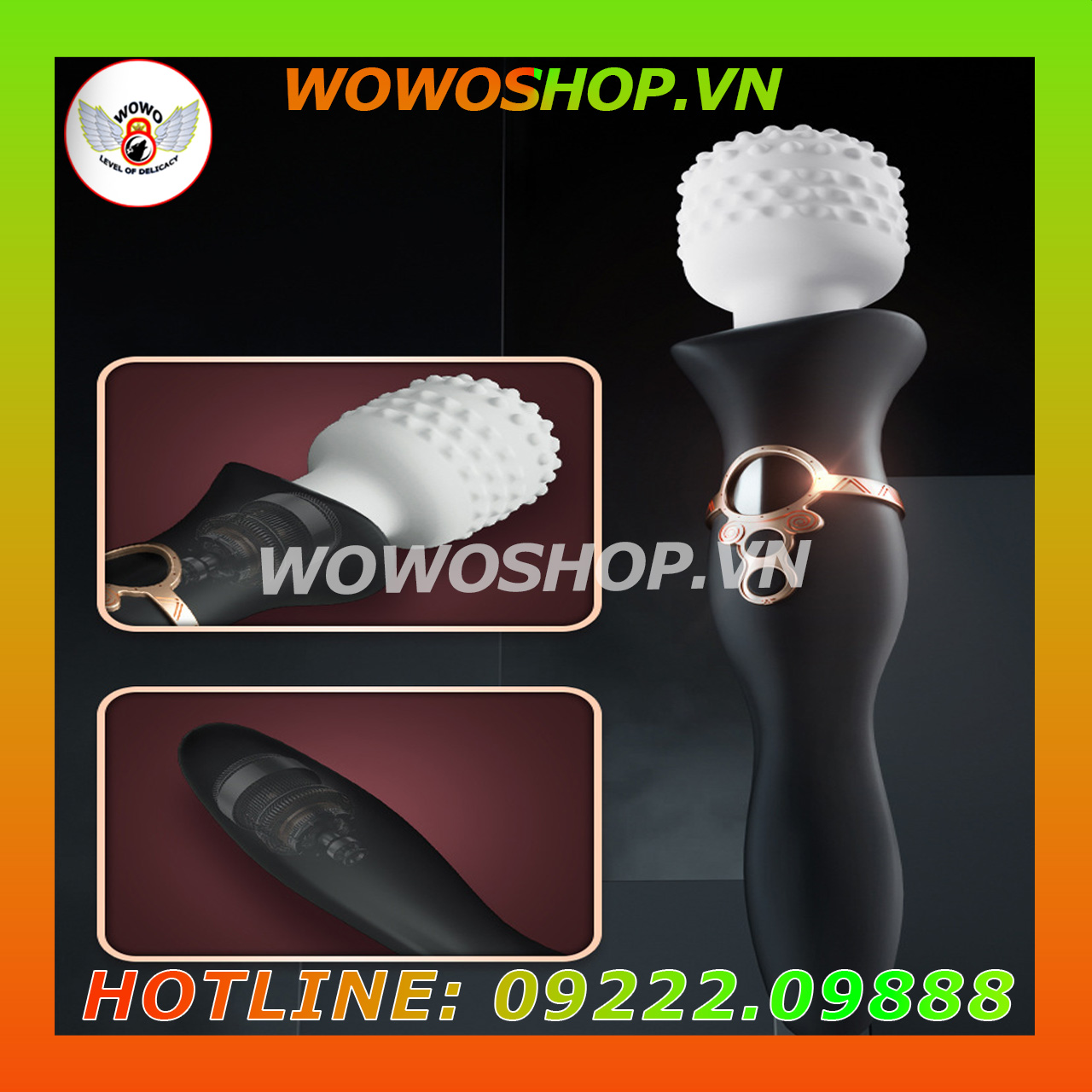 Đồ Chơi Người Lớn|Dụng Cụ Tình Yêu Nữ|Chày Rung Tình Yêu|Wowoshop.vn