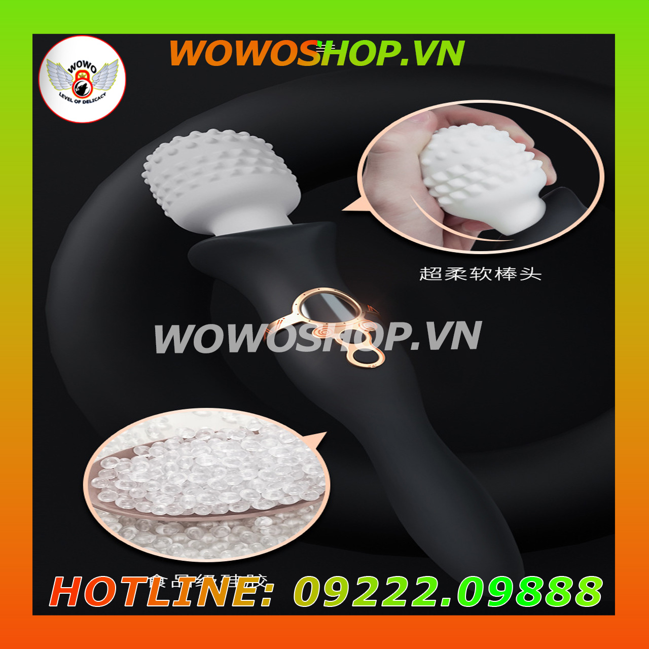 Đồ Chơi Người Lớn|Dụng Cụ Tình Yêu Nữ|Chày Rung Tình Yêu|Wowoshop.vn