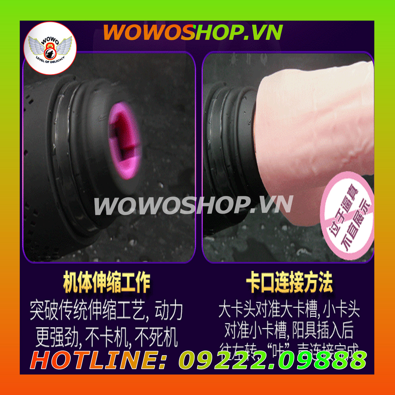 Đồ Chơi Người Lớn|Dụng Cụ Tình Yêu Nữ|Dương Vật Giả Hít Tường|Wowoshop.vn