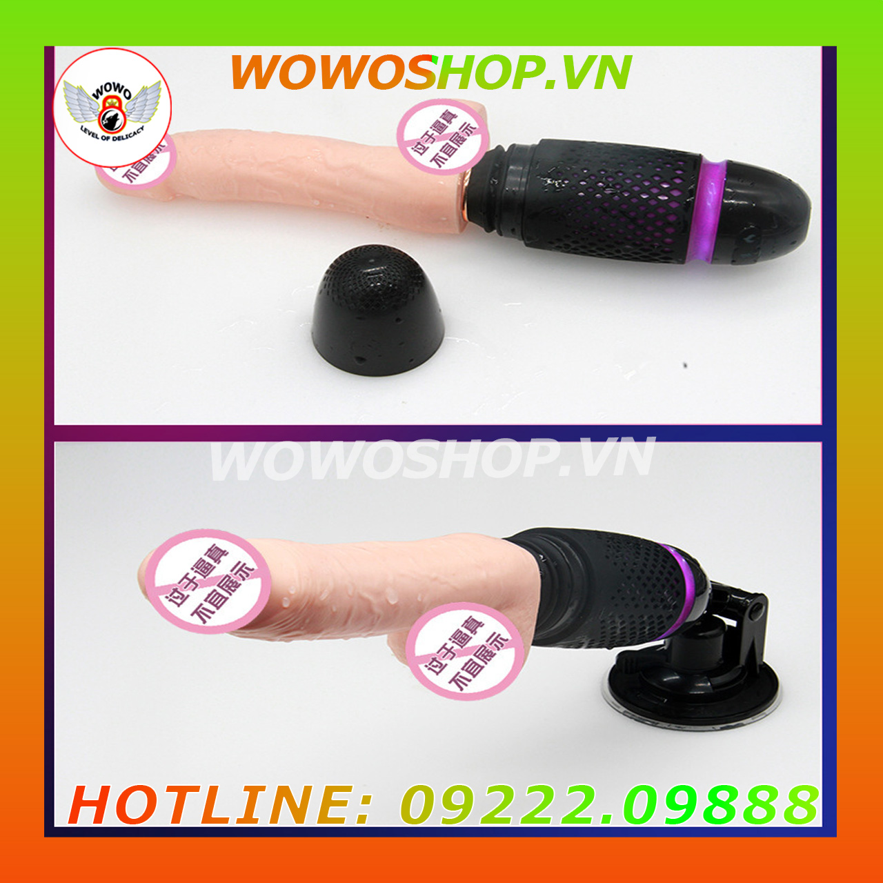 Đồ Chơi Người Lớn|Dụng Cụ Tình Yêu Nữ|Dương Vật Giả Hít Tường|Wowoshop.vn