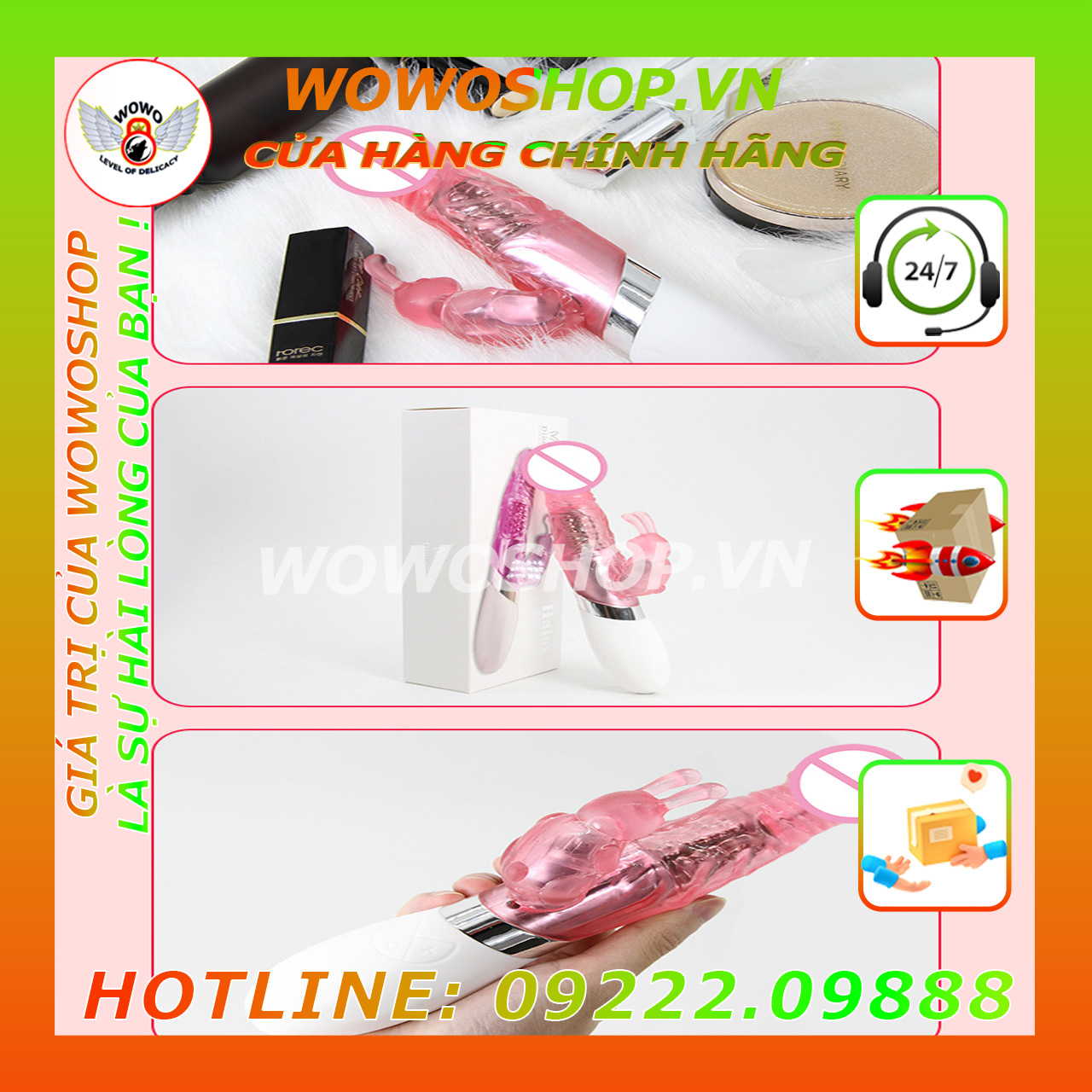 Đồ Chơi Người Lớn|Dụng Cụ Tình Yêu Nữ|Dương Vật Giả|Cu Giả|Wowoshop.vn