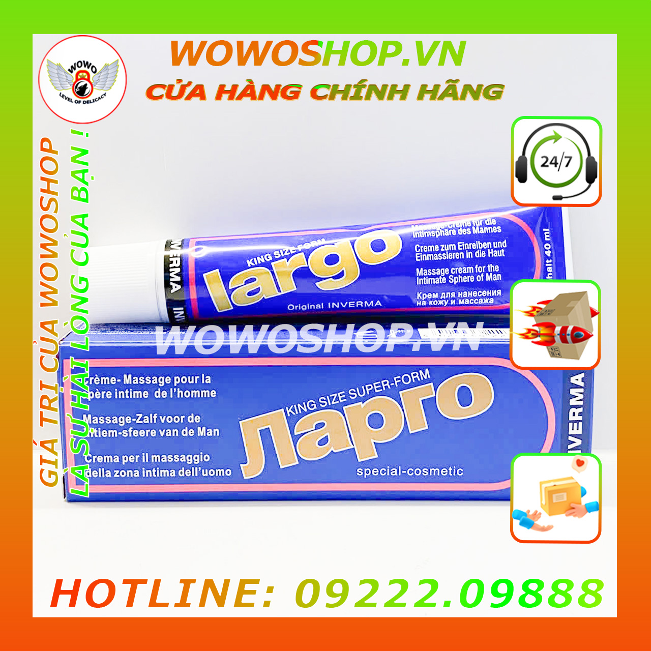 Gel Bôi Trơn Tăng Cường Cương Dương|Kéo Dài Thời Gian Quan Hệ|Wowoshop