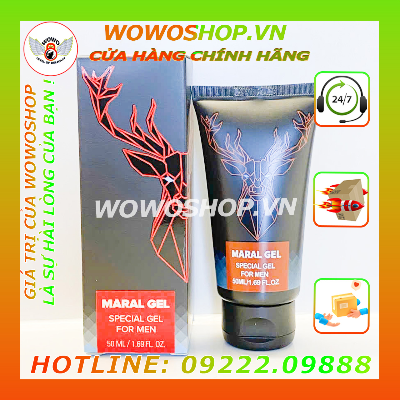 Gel Bôi Trơn Tăng Cường Cương Dương|Kéo Dài Thời Gian Quan Hệ|Wowoshop