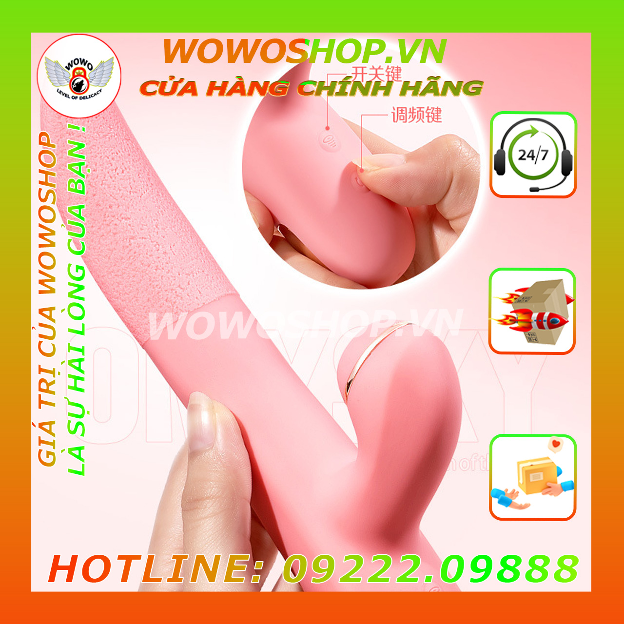 Đồ Chơi Người Lớn|Dụng Cụ Tình Yêu|Lưỡi Rung Tình Yêu|Wowoshop.vn