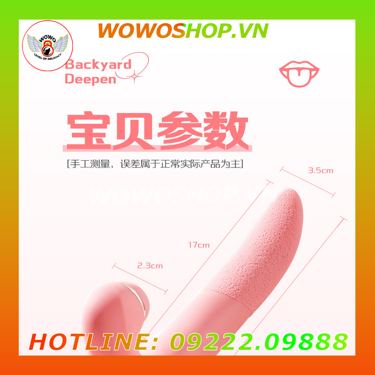 Đồ Chơi Người Lớn|Dụng Cụ Tình Yêu|Lưỡi Rung Tình Yêu|Wowoshop.vn