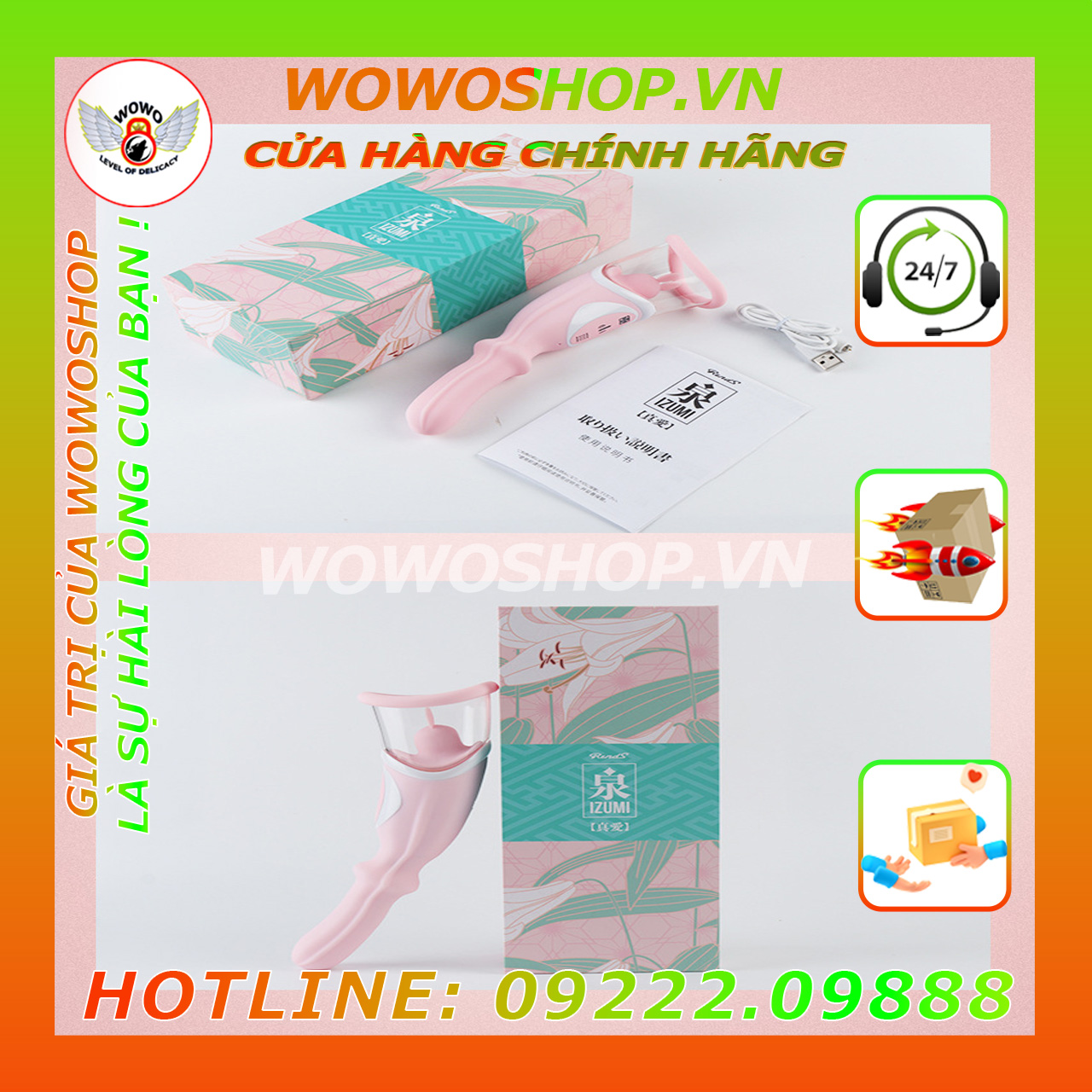 Đồ Chơi Người Lớn|Dụng Cụ Tình Yêu Nữ|Máy Massage Ngực|Wowoshop.vn