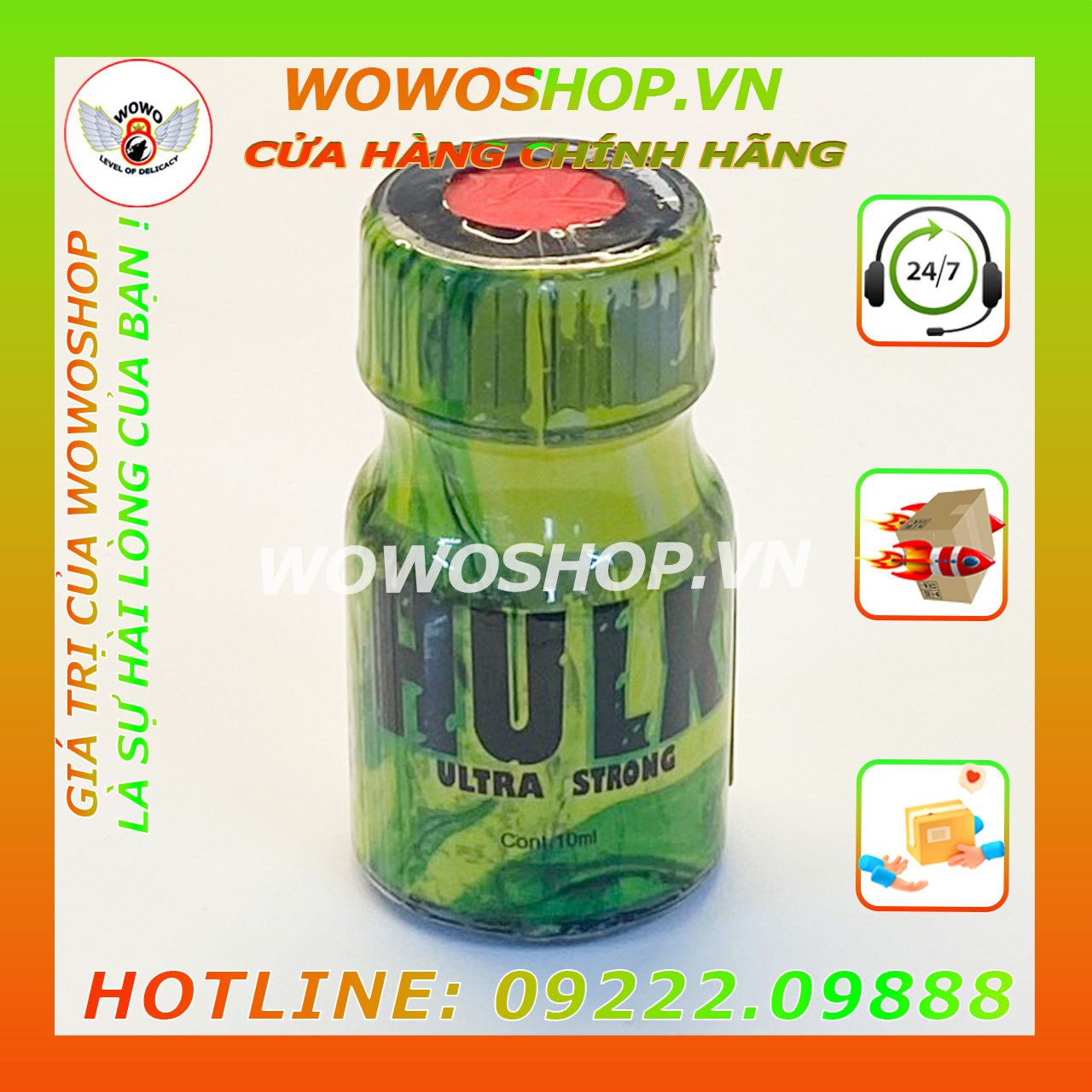 Popper|Chai Hít Popper|Popper Dành Cho Top Và Bot|Popper Jungle Juice-Hulk|Wowoshop