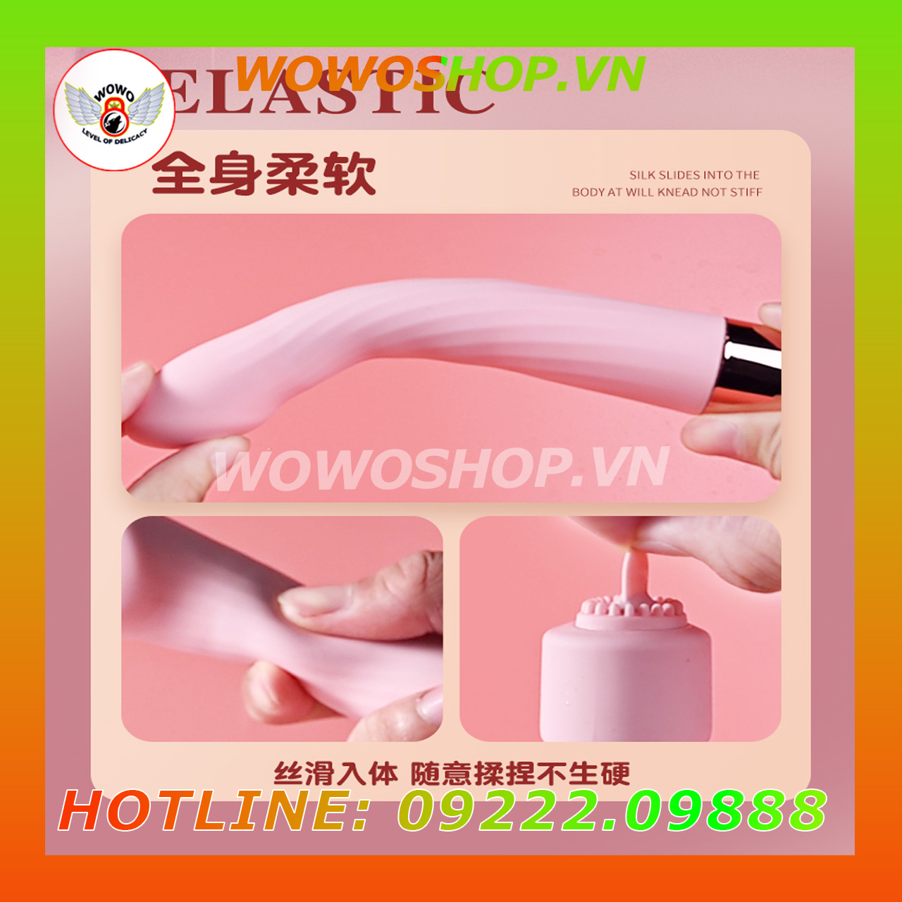 Đồ Chơi Người Lớn|Dụng Cụ Tình Yêu Nữ|Que Rung Tình Yêu|Wowoshop