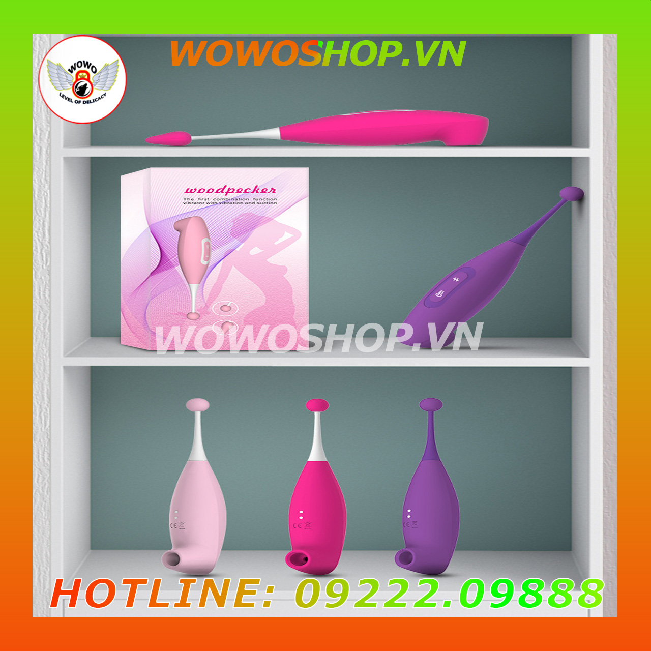 Đồ Chơi Người Lớn|Dụng Cụ Tình Yêu Nữ|Que Rung Tình Yêu|Wowoshop.vn