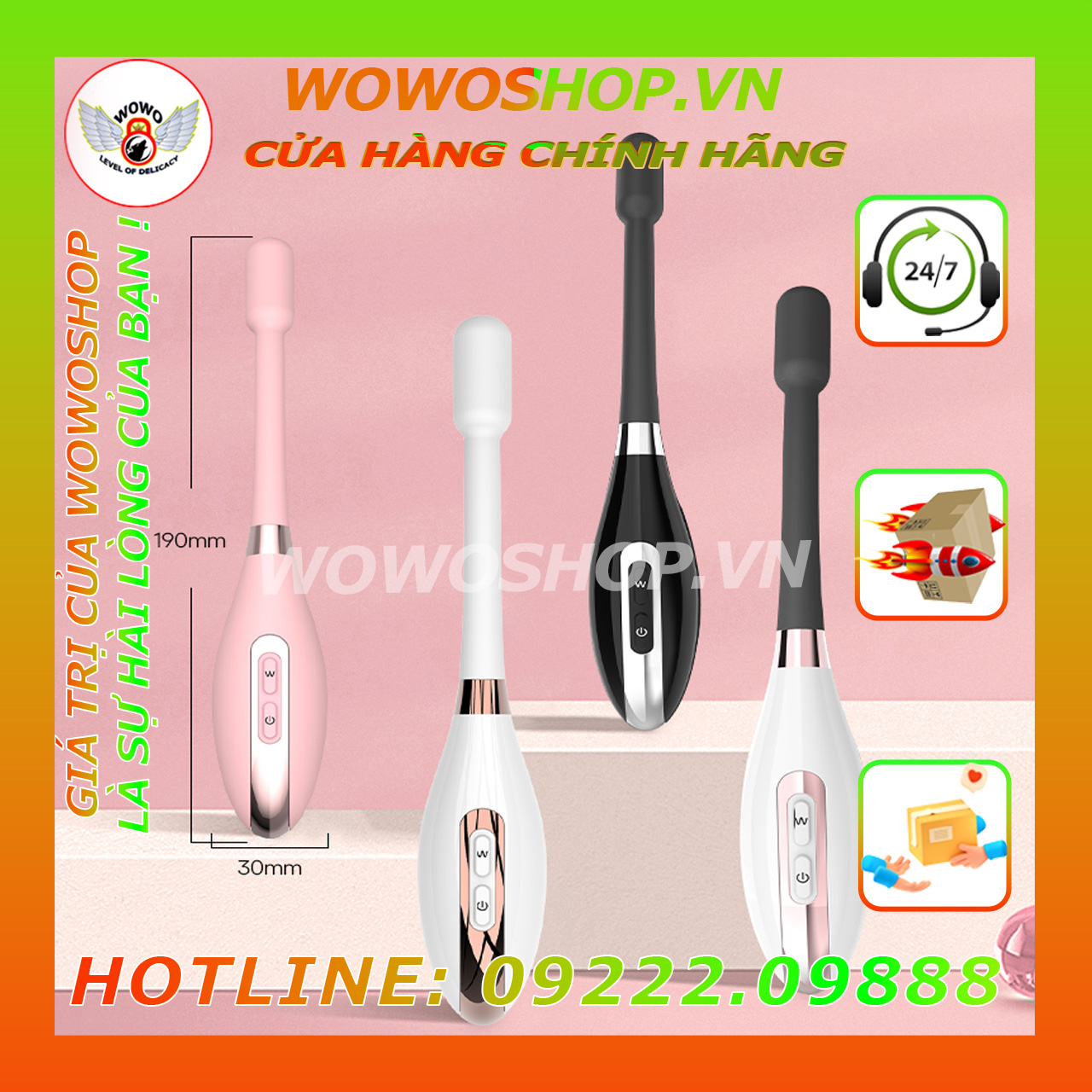 Đồ Chơi Người Lớn|Dụng Cụ Tình Yêu|Que Rung Tình Yêu|Wowoshop