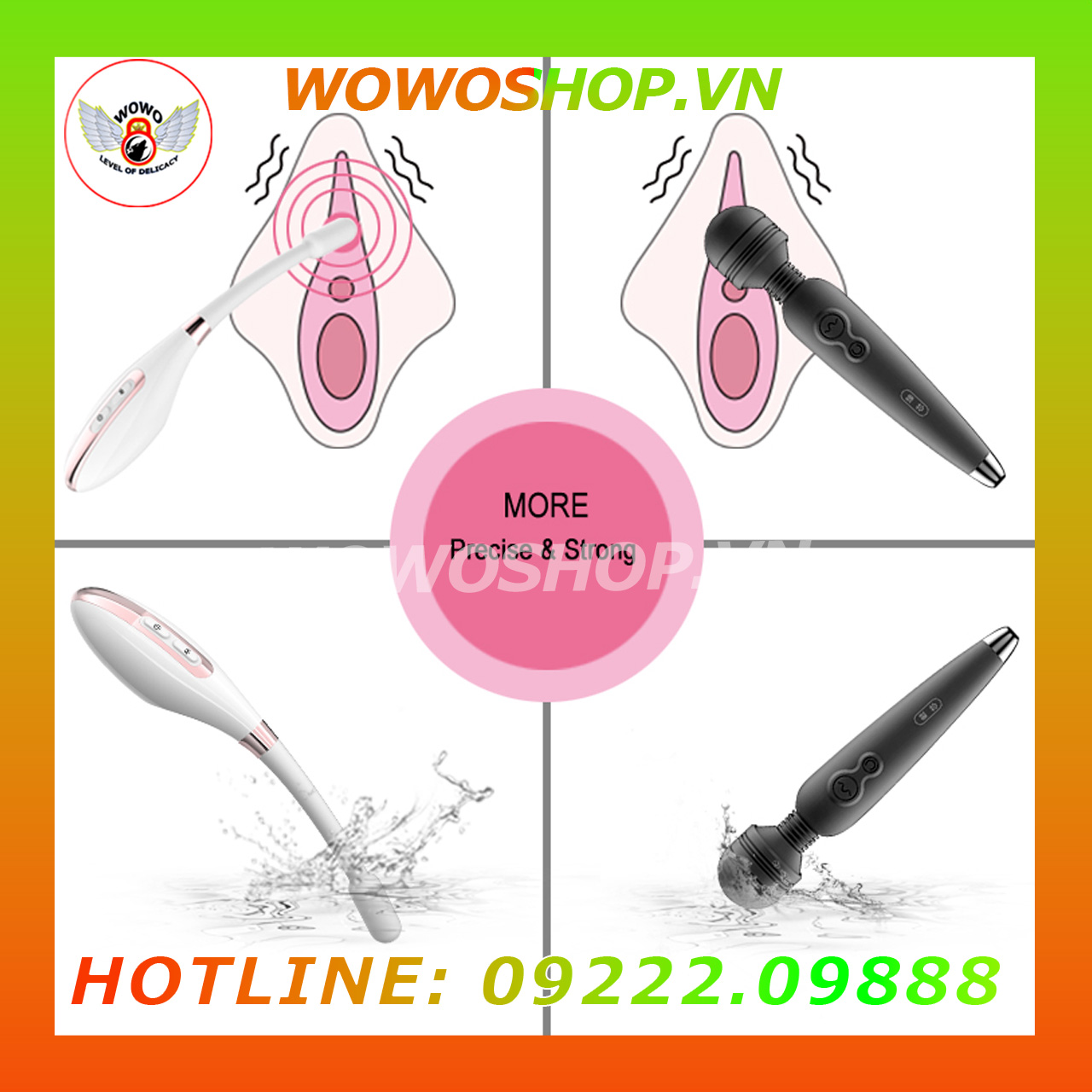 Đồ Chơi Người Lớn|Dụng Cụ Tình Yêu|Que Rung Tình Yêu|Wowoshop