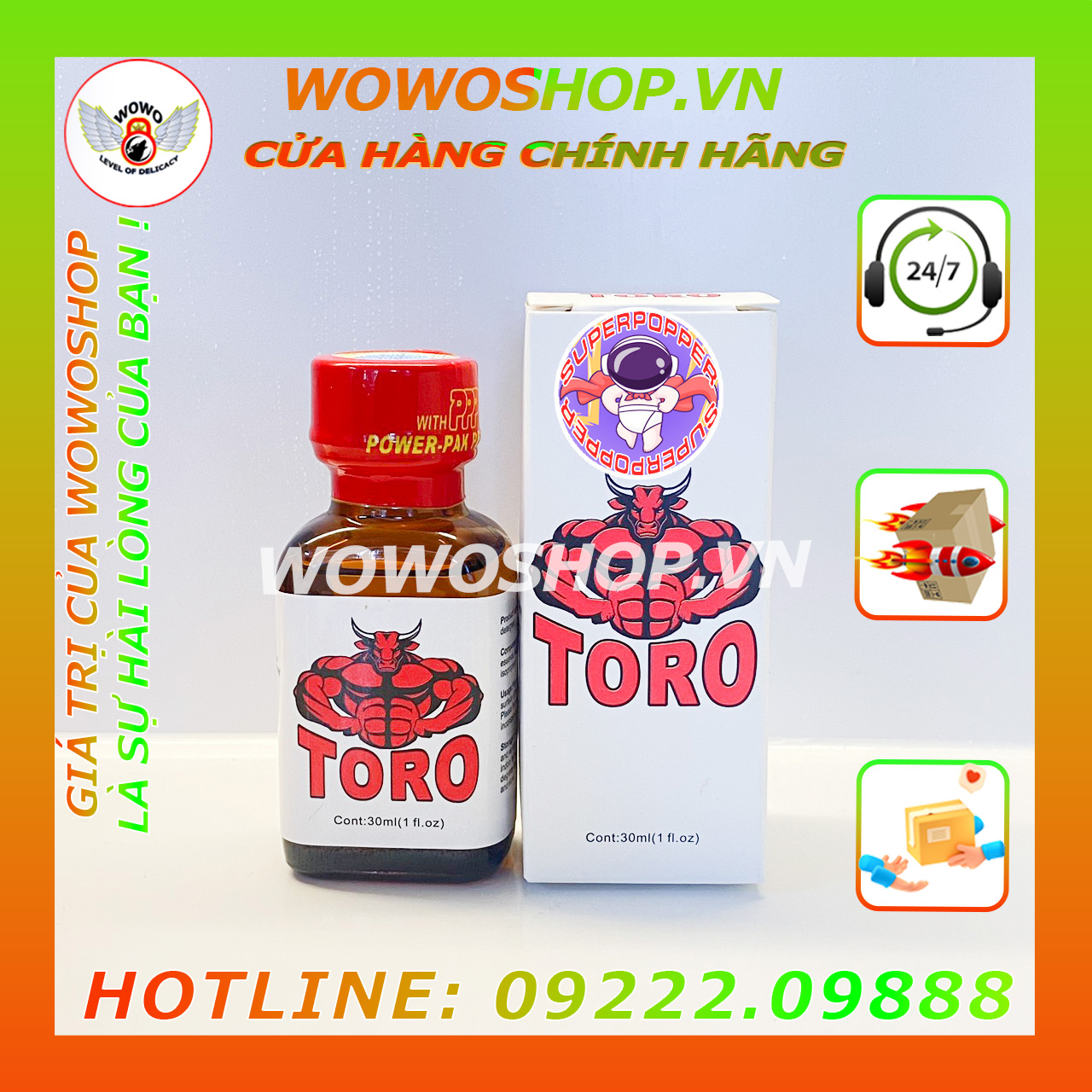 Popper|Chai Hít Popper|Popper Dành Cho Top Và Bot|Popper Jungle Juice|Super Poper|Toro|Wowoshop