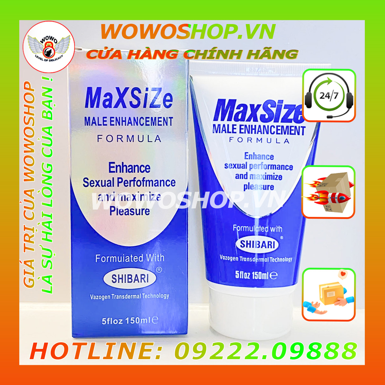 Gel Bôi Trơn Tăng Cường Cương Dương|Kéo Dài Thời Gian Quan Hệ|Wowoshop