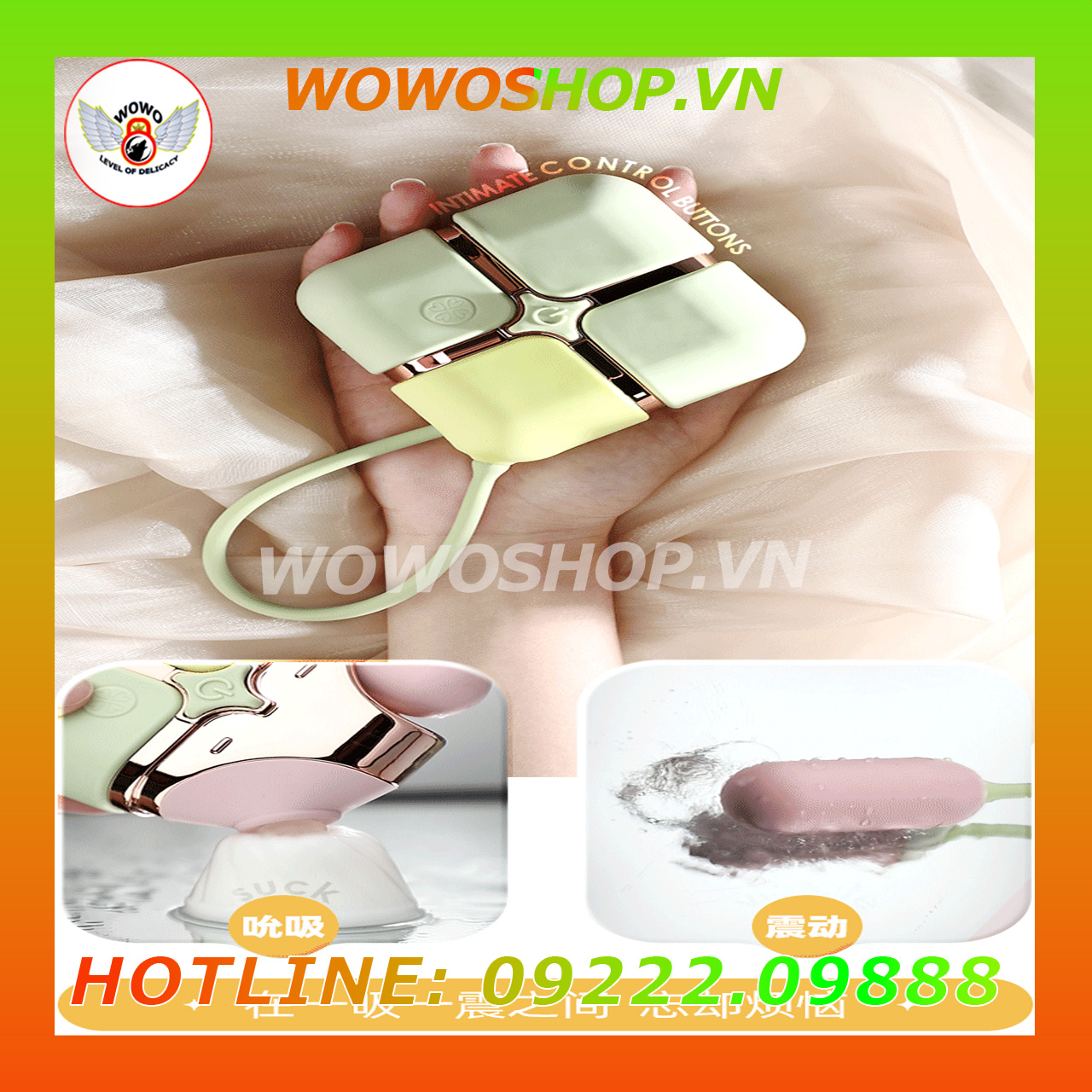 Đồ Chơi Người Lớn|Dụng Cụ Tình Yêu Nữ|Trứng Rung 2 Đầu|Wowoshop