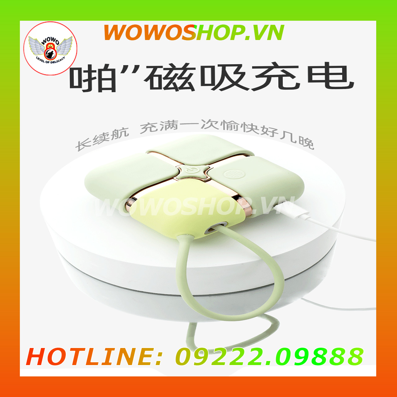 Đồ Chơi Người Lớn|Dụng Cụ Tình Yêu Nữ|Trứng Rung 2 Đầu|Wowoshop