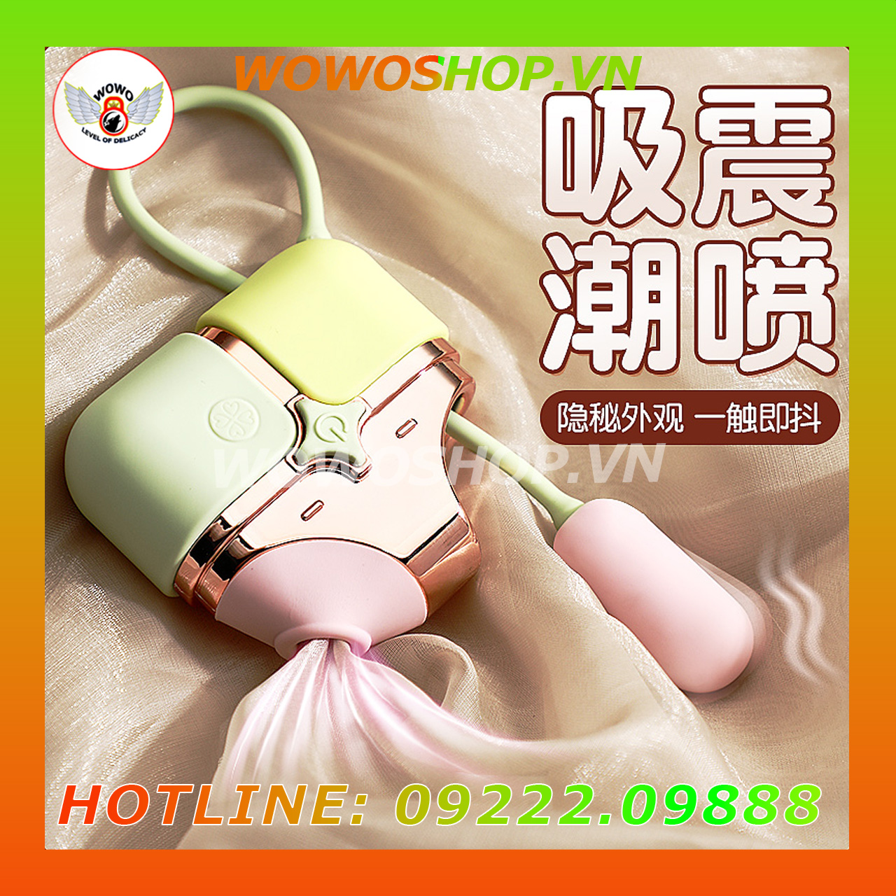 Đồ Chơi Người Lớn|Dụng Cụ Tình Yêu Nữ|Trứng Rung 2 Đầu|Wowoshop