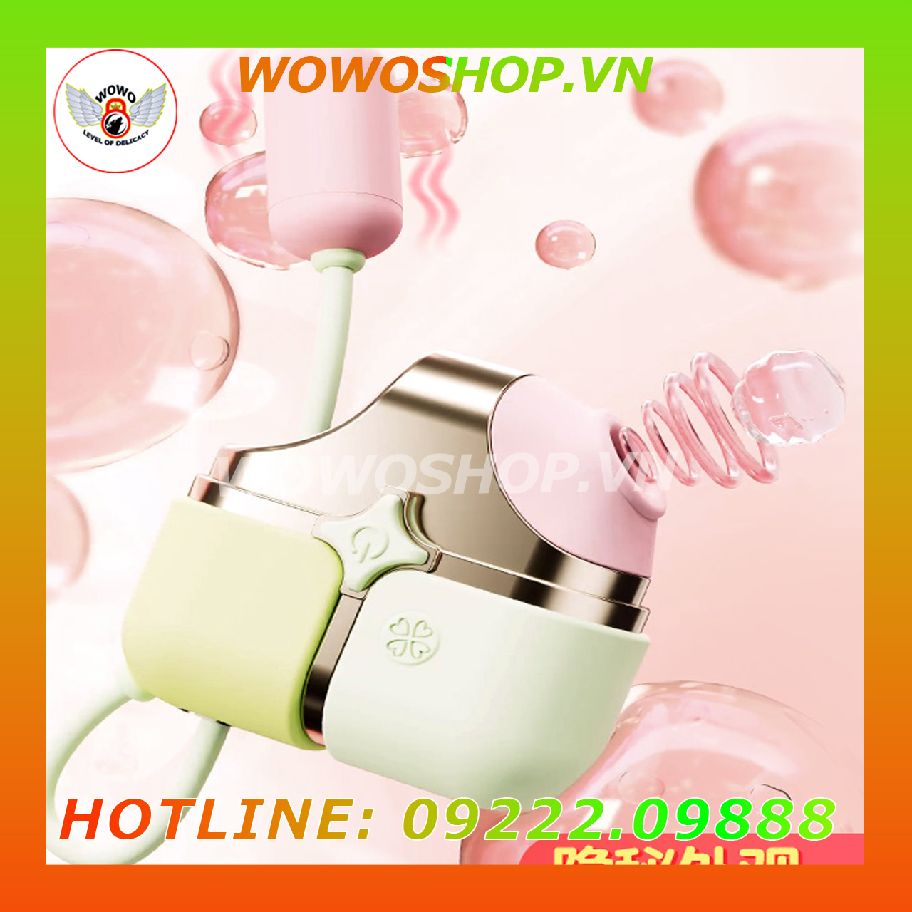 Đồ Chơi Người Lớn|Dụng Cụ Tình Yêu Nữ|Trứng Rung 2 Đầu|Wowoshop