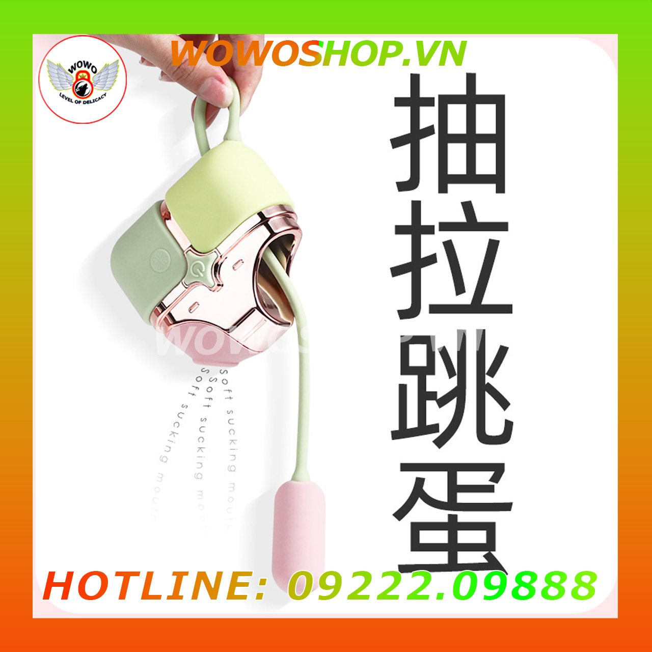 Đồ Chơi Người Lớn|Dụng Cụ Tình Yêu Nữ|Trứng Rung 2 Đầu|Wowoshop