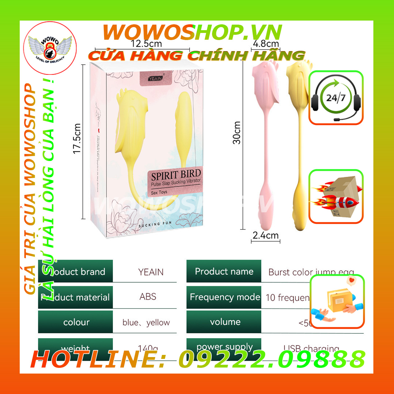 Đồ Chơi Người Lớn|Dụng Cụ Tình Yêu Nữ|Trứng Rung Tình Yêu|Wowoshop.vn