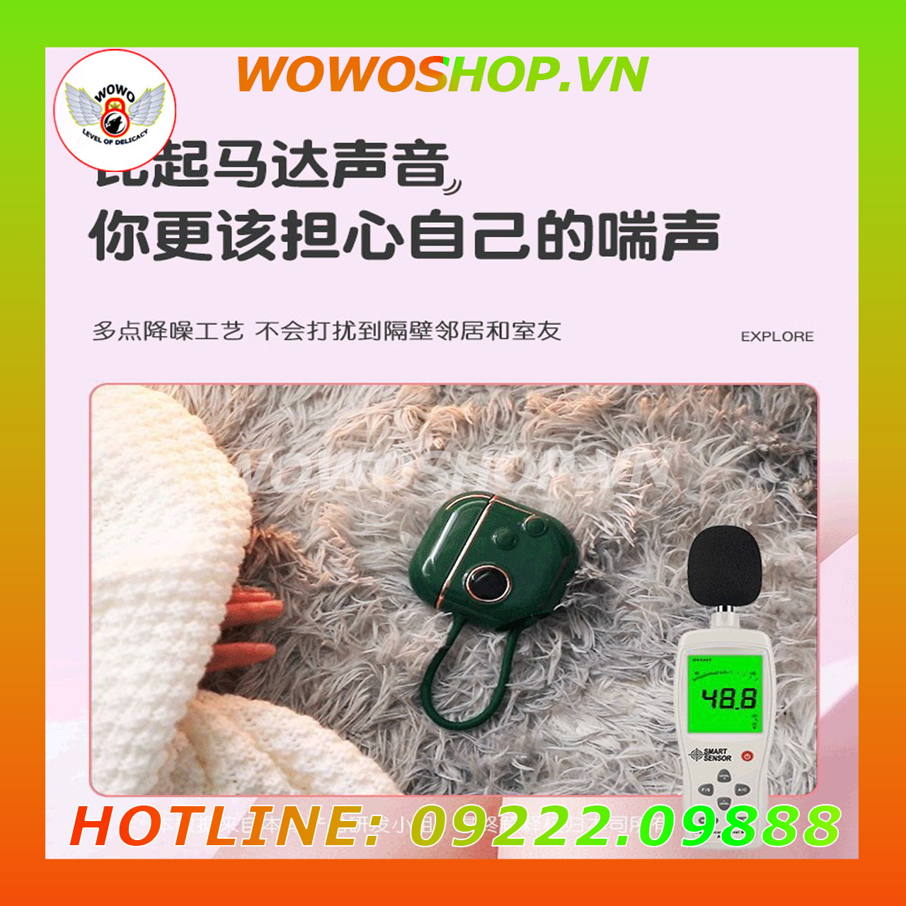 Đồ Chơi Người Lớn|Dụng Cụ Tình Yêu Nữ|Trứng Rung Tình Yêu|Wowoshop