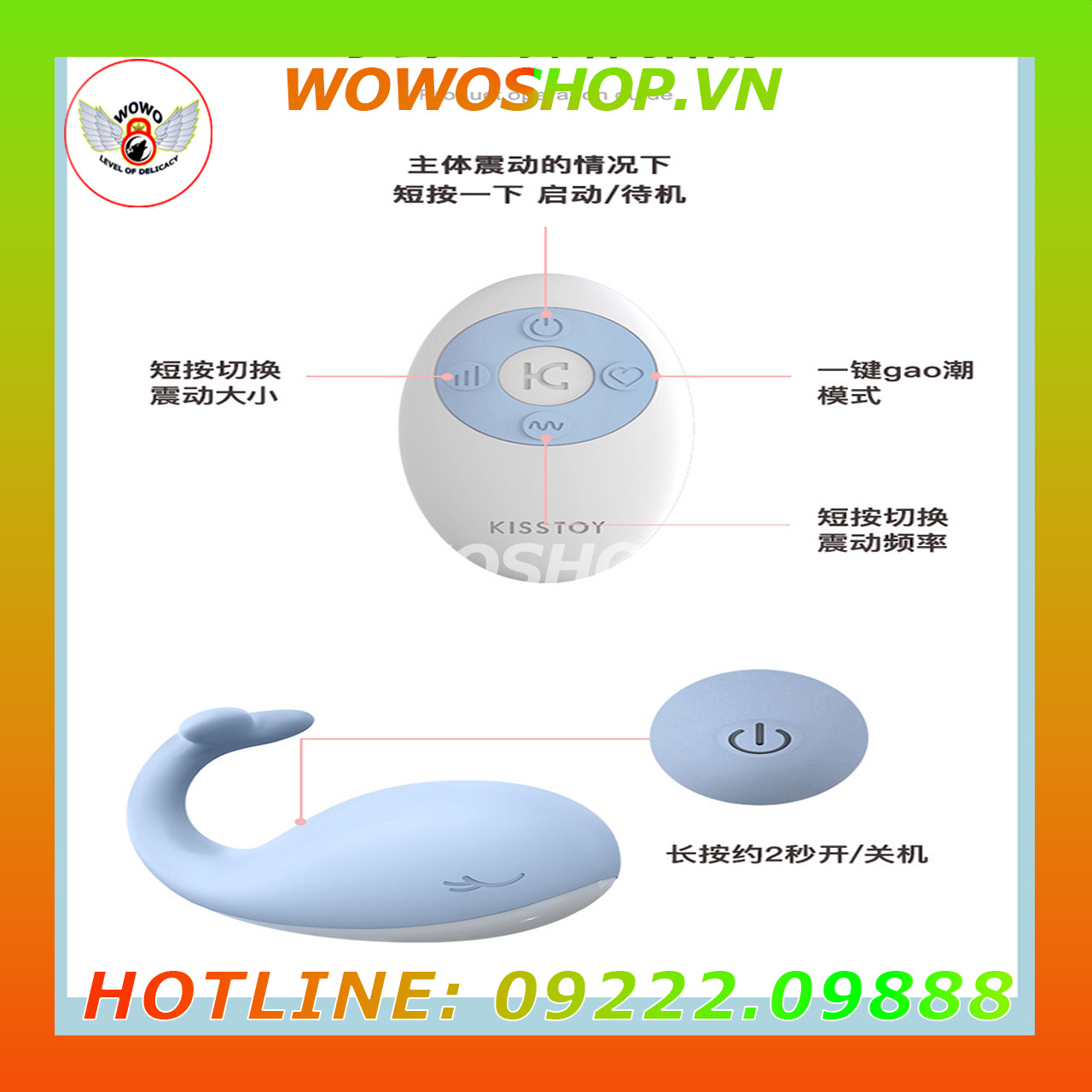 Đồ Chơi Người Lớn|Dụng Cụ Tình Yêu|Trứng Rung Tình Yêu|Trứng Rung|Wowoshop