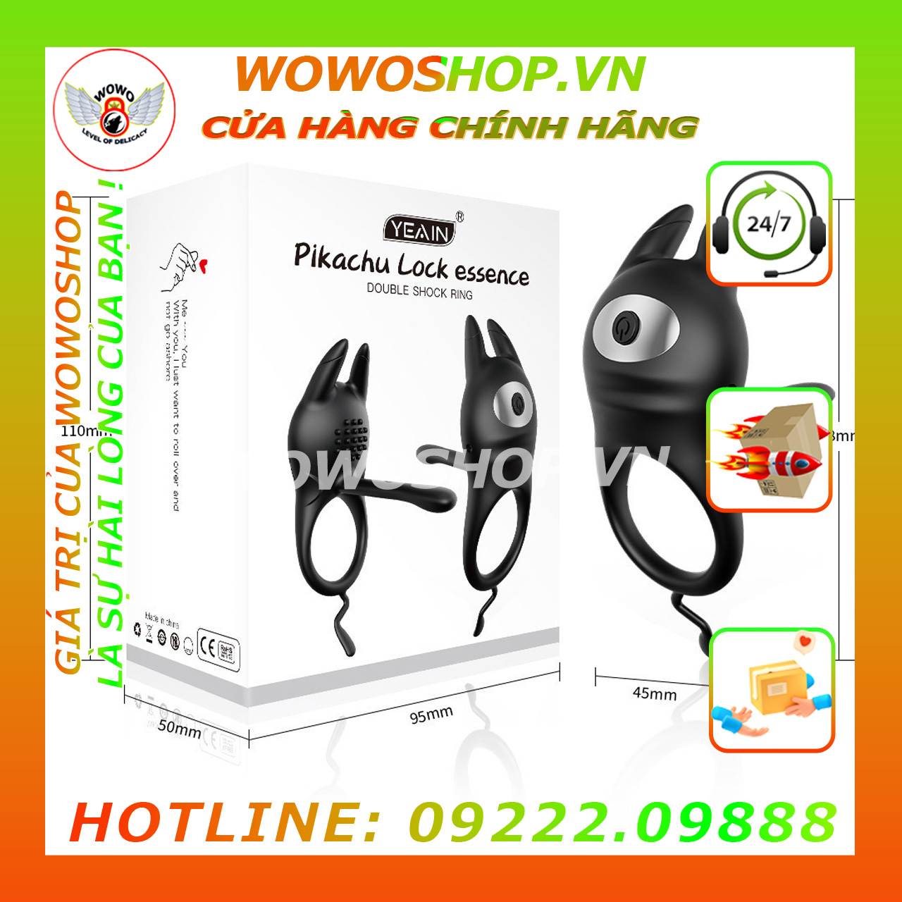 Đồ Chơi Người Lớn-Vòng Đeo Dương Vật-Vòng Rung Tình Yêu-Wowoshop.vn