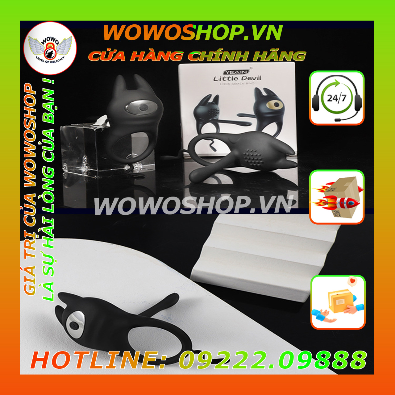 Đồ Chơi Người Lớn-Vòng Đeo Dương Vật-Vòng Rung Tình Yêu-Wowoshop.vn