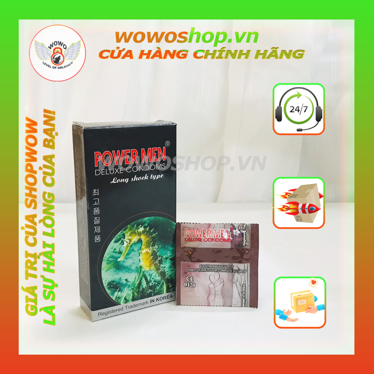 Bao Cao Su|Bao Cao Su Siêu Mỏng|Bao Cao Su Power Men Longshock Type|Gân|Gai|Kéo Dài Thời Gian