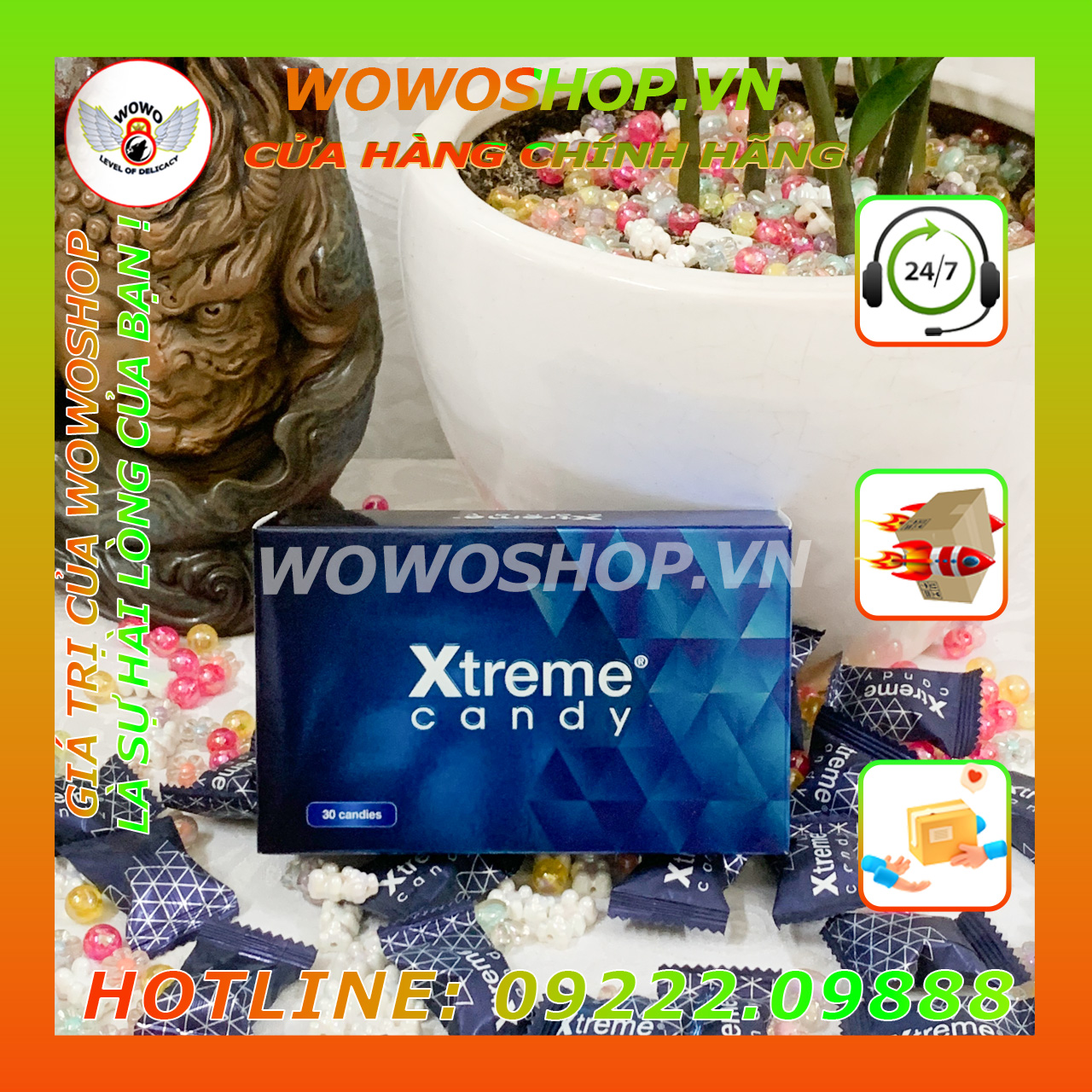 Kẹo Sâm Tăng Cường Sinh Lý-Kẹo Sâm Xtreme Blue Malay-Shop Bao Cao Su Quận 3-Wowoshop