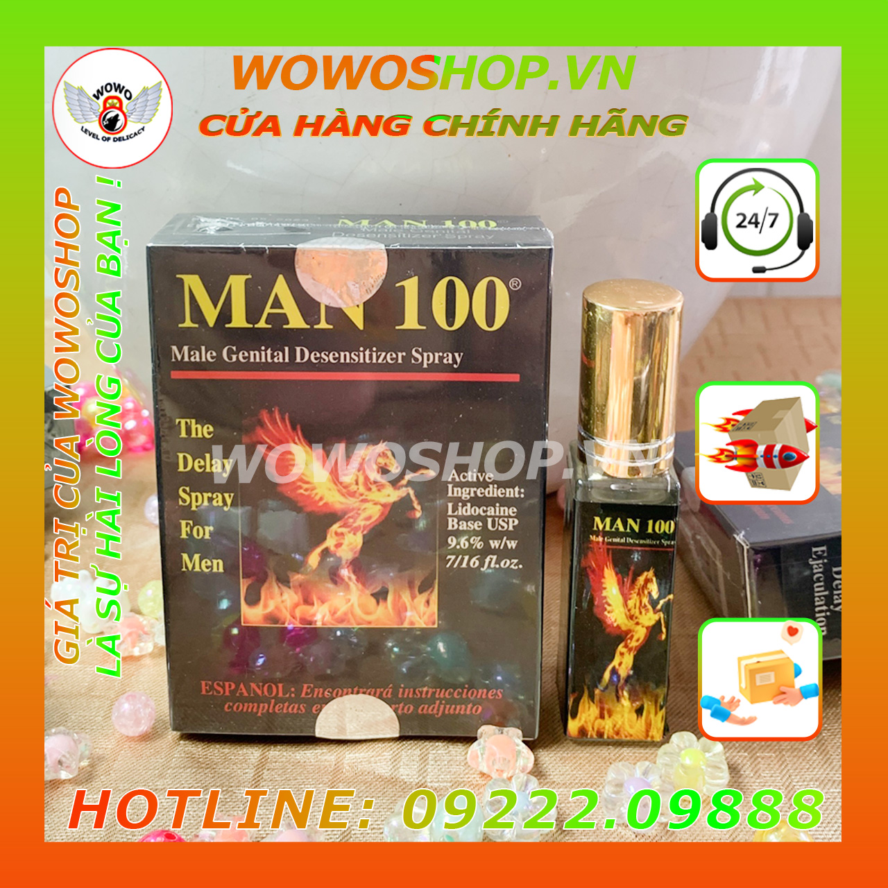 Thuốc Xịt Kéo Dài Thời Gian Quan Hệ-Thuốc Xịt Lâu Ra-Thuốc Xịt Man 100-Shop Bao Cao Su Quận 7-Wowoshop