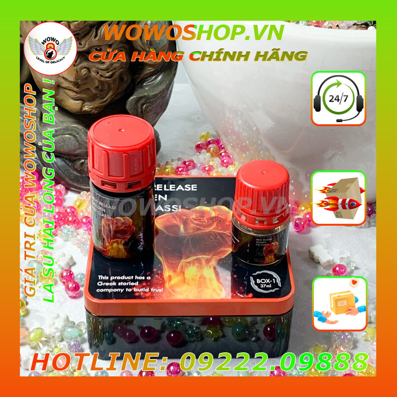 Popper-Chai Hít Popper-Popper Dành Cho Top Và Bot-Popper Jungle Juice-Release Golden Fist Classi-Chai 60ML-Shop Quận 6 TPHCM