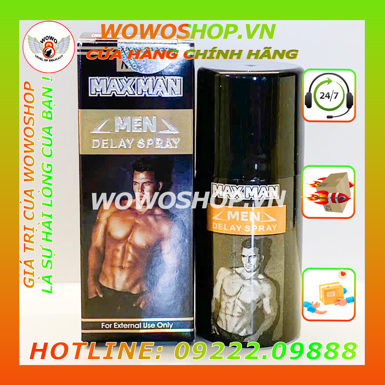 Xịt Kéo Dài Thời Gian Quan Hệ-Chai Xịt Lâu Ra-Thuốc Xịt Lâu Ra-Chai Xịt Maxman Men Delay Spray-Shop Bao Cao Su Quận 6