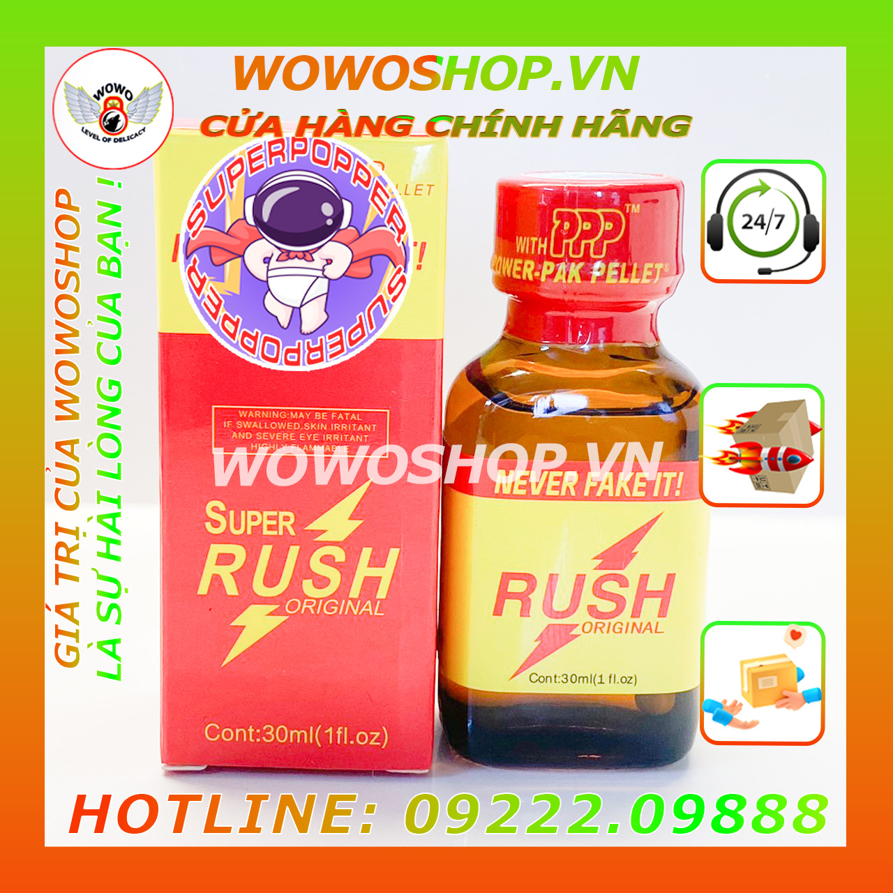 Popper-Chai Hít Popper-Popper Jungle Juice-Popper Dành Cho Top Bot-Super Popper-Super Rush-30ML-Shop Bao Cao Su Quận 6