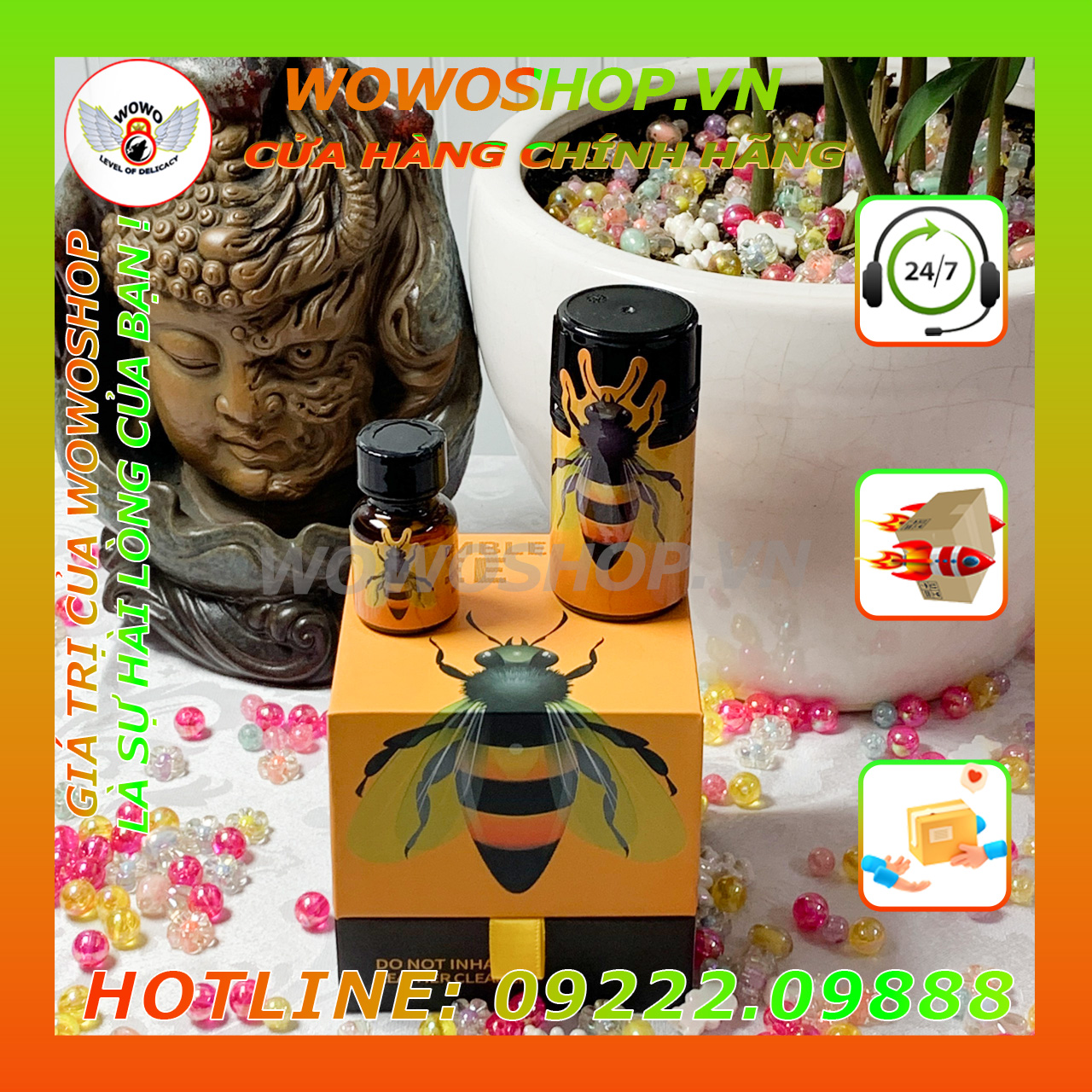 Popper Chính Hãng-Chai Hít Kích Thích Popper-Popper Dành Cho Top Bot-Popper Jungle Juice Bumble Bee-Shop Popper Quận 8-Wowoshop